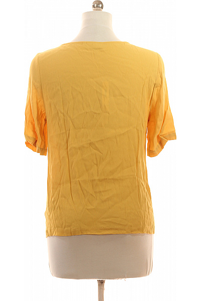 minimum Dámská halenka žlutá krátký rukáv viskóza Velikost EU 38 | minimum | obrázek 3