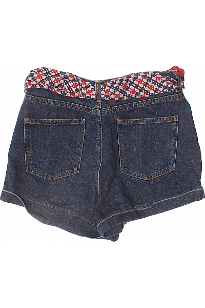 MANGO Dámské džínové kraťasy s páskem kostkované volnočasové krátké Velikost 38 | MANGO | obrázek 3