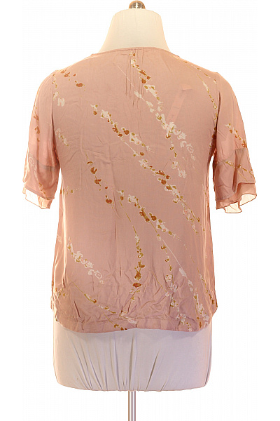růžová halenka s krátkým rukávem a potiskem Vel. M | Unimoda | obrázek 3