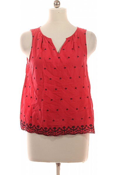 Gap Dámská červená halenka bez rukávů s potiskem hvězd a výstřihem do V Velikost EU M | Gap | obrázek 2