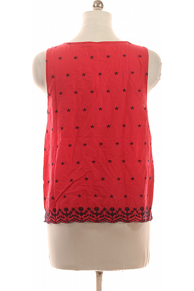 Gap Dámská červená halenka bez rukávů s potiskem hvězd a výstřihem do V Velikost EU M | Gap | obrázek 3