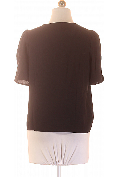 MANGO Dámská černá košile s krátkým rukávem elegantní Vel. XS | MANGO | obrázek 3