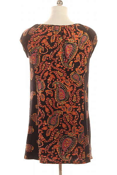 Dámské šaty volnočasové krátký rukáv barevné paisley bavlněné boho Vel. m | Unimoda | obrázek 3