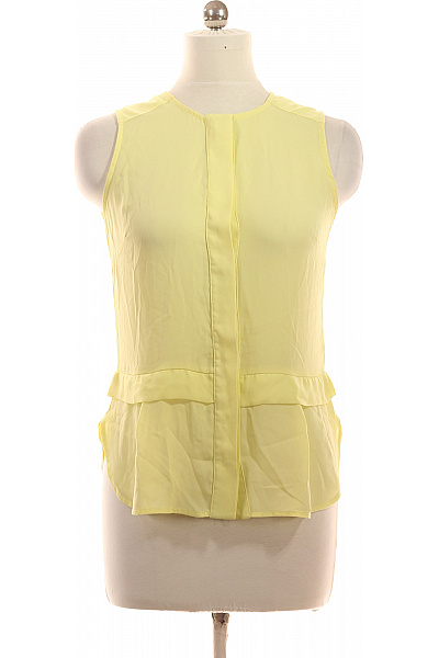 Dámská halenka bez rukávů žlutá volná Vel. 38 | Unimoda | obrázek 2