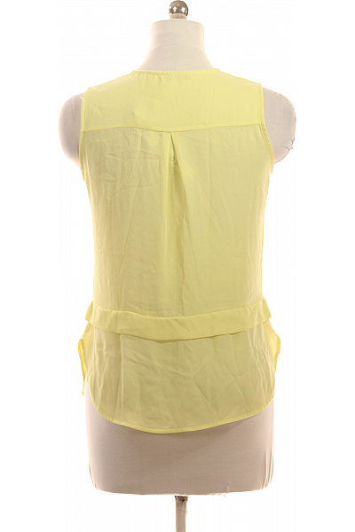 Dámská halenka bez rukávů žlutá volná Vel. 38 | Unimoda | obrázek 3