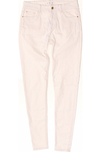 MANGO Dámské Džíny Bílé Skinny Strečové S Kapsami Vel. 36