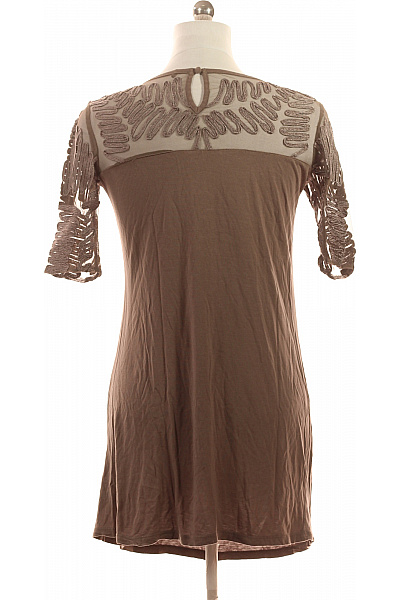 Next Dámské šaty hnědé krajkové volnočasové letní tričkové Velikost EU 38 | Next | obrázek 3