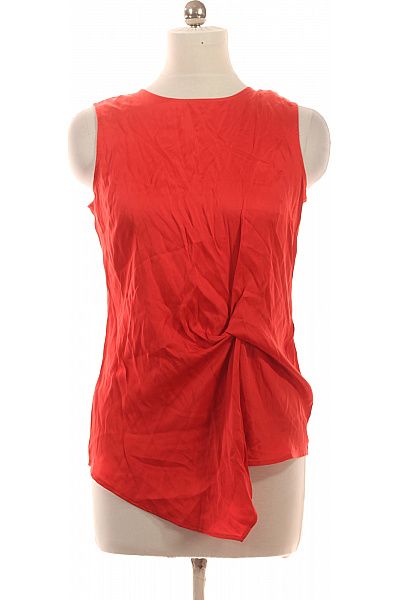 Next Dámská halenka bez rukávů červená s uzlem elegantní polyesterová Vel. 40 | Next | obrázek 2