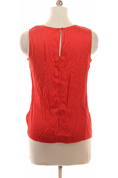 Next Dámská halenka bez rukávů červená s uzlem elegantní polyesterová Vel. 40 | Next | obrázek 3