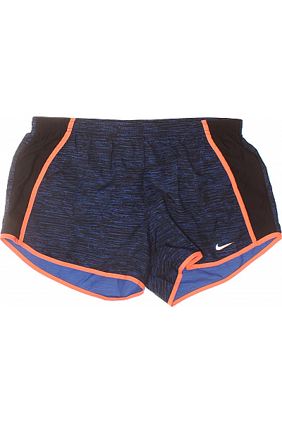 Nike Pánské Modré Sportovní Kraťasy S Oranžovým Lemováním Velikost M