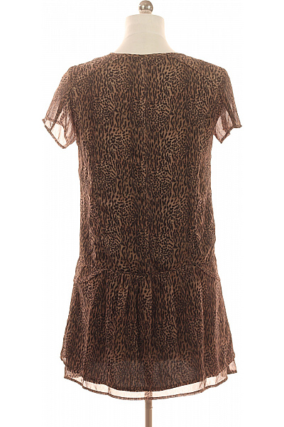 MANGO Dámské šaty krátký rukáv zvířecí vzor volnočasové letní šifonové Velikost M | MANGO | obrázek 3