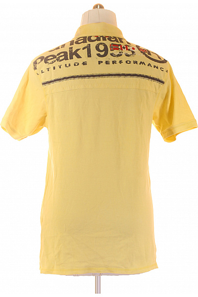 canadian-peak Pánské žluté polo tričko s krátkým rukávem a potiskem Velikost 2XL | canadian-peak | obrázek 2