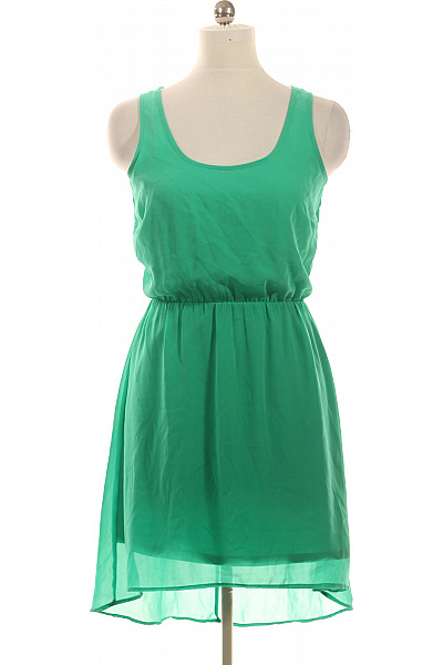 ONLY zelené šaty bez rukávů letní volnočasové jednoduché tílkové Velikost 38 | ONLY | obrázek 2