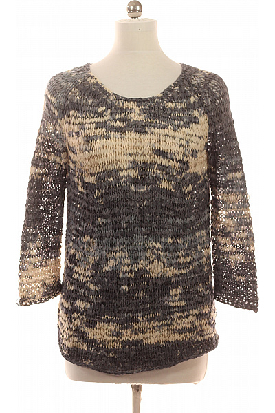 Next Dámská Pletená Halenka S Dlouhým Rukávem Vzorovaná Béžová Vel. 12