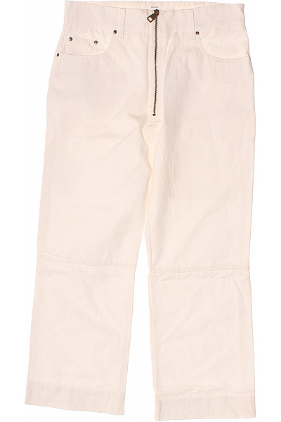 MANGO Bílé pánské kraťasy tříčtvrteční se zipem volnočasové Velikost s | MANGO | obrázek 2