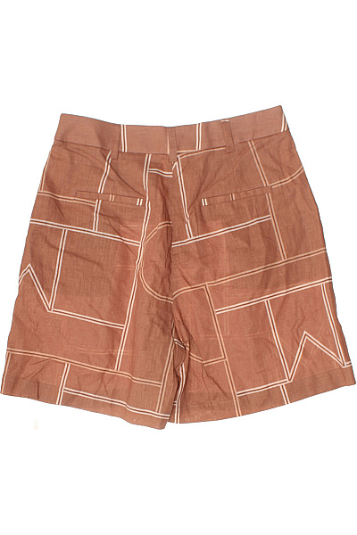 massimo dutti Dámské kraťasy s potiskem volnočasové bavlněné lněné Vel. EU 38 | massimo dutti | obrázek 3
