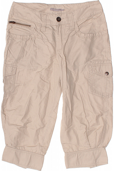 InWear Dámské lněné kraťasy cargo volnočasové béžové s kapsami pod kolena Vel. 38 | InWear | obrázek 2
