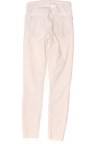 ZARA Dámské bílé skinny džíny s dírami na kolenou Vel. EU 30 | ZARA | obrázek 2