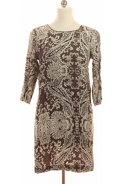 InWear Hnědé šaty s dlouhým rukávem a paisley vzorem Vel. EU 36 | InWear | obrázek 2