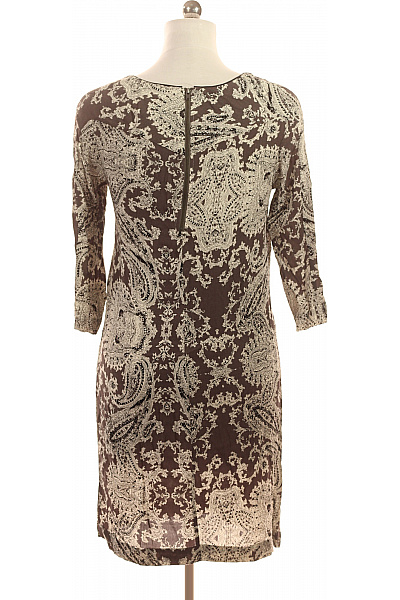 InWear Hnědé šaty s dlouhým rukávem a paisley vzorem Vel. EU 36 | InWear | obrázek 3