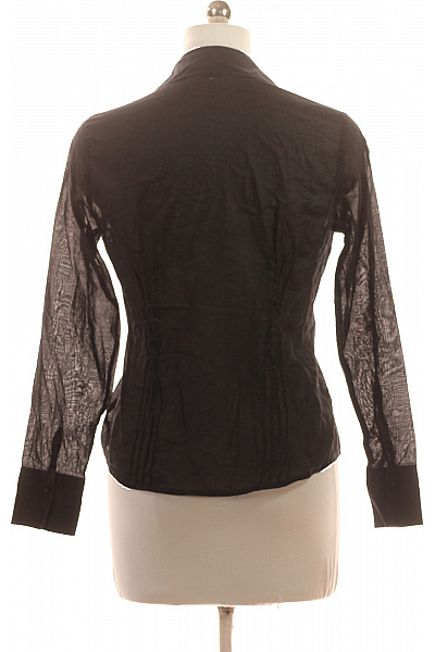 ben sherman Dámská černá košile s dlouhým rukávem průhledná elegantní vypasovaná Vel. EU L | ben sherman | obrázek 3