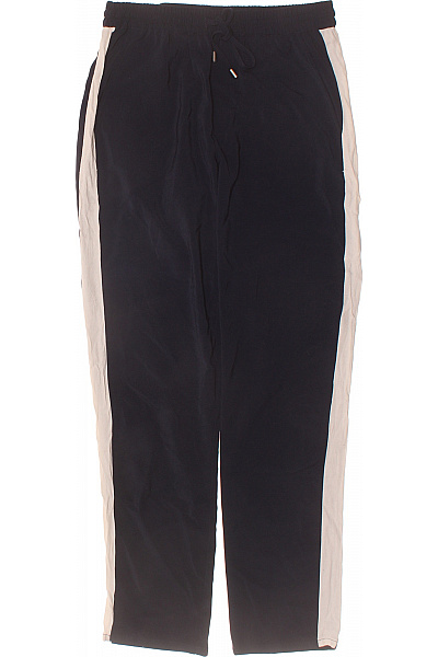 Dámské černé Volnočasové Tepláky S Bočním Pruhem Velikost Xs