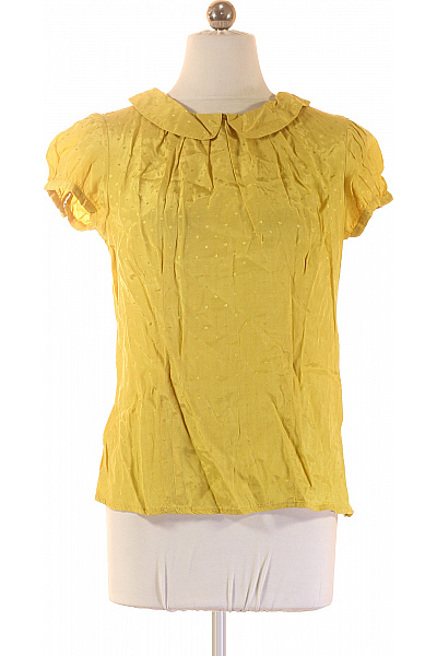 Next žlutá halenka krátký rukáv puntíkovaná s límečkem Vel. EU 38 | Next | obrázek 2
