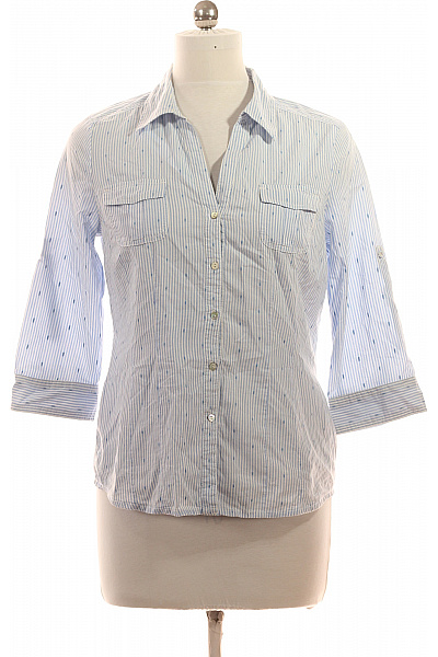 OPUS Dámská bavlněná pruhovaná košile s dlouhým rukávem ležérní Vel. L | OPUS | obrázek 2