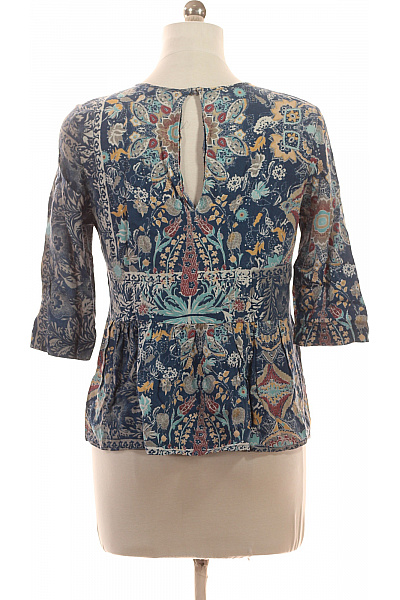 Next Dámská halenka s dlouhým rukávem a potiskem modrá boho Velikost EU L | Next | obrázek 3