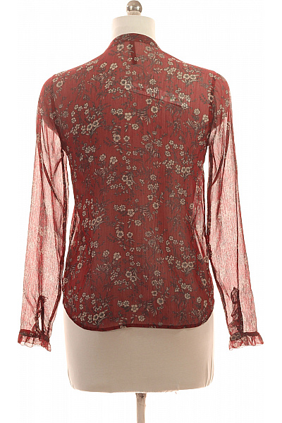 Pepe Jeans Dámská červená květinová košile s dlouhým rukávem a volánky Velikost EU XS | Pepe Jeans | obrázek 3