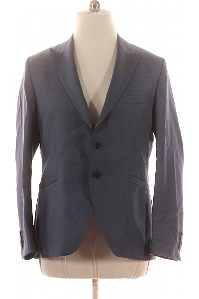 WILVORST Pánské Modré Sako Elegantní Jednořadé Business Vel. XXL