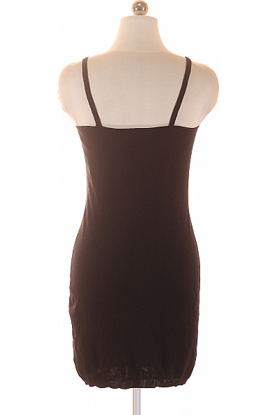 Černé šaty na ramínka mini bodycon volnočasové jednoduché Vel. XS | Unimoda | obrázek 3