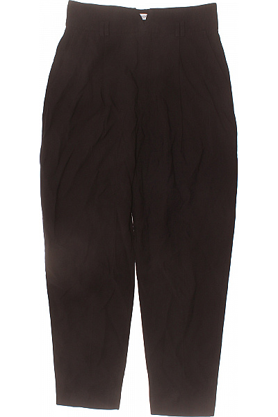 MANGO Dámské hnědé volnočasové elegantní kalhoty s puky Vel. 40 | MANGO | obrázek 2