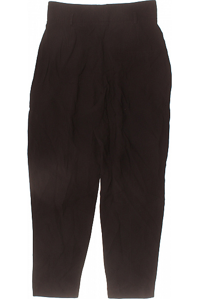 MANGO Dámské hnědé volnočasové elegantní kalhoty s puky Vel. 40 | MANGO | obrázek 3