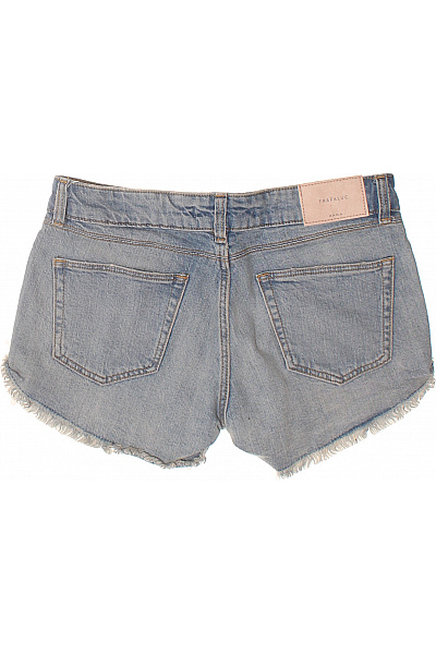 ZARA Dámské džínové kraťasy s potiskem volnočasové krátké Vel. 36 | ZARA | obrázek 3