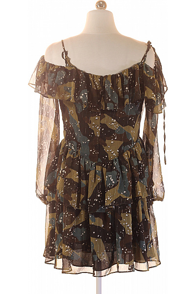 Guess dámské šaty s dlouhým rukávem boho třpytivé volné Velikost M | Guess | obrázek 3