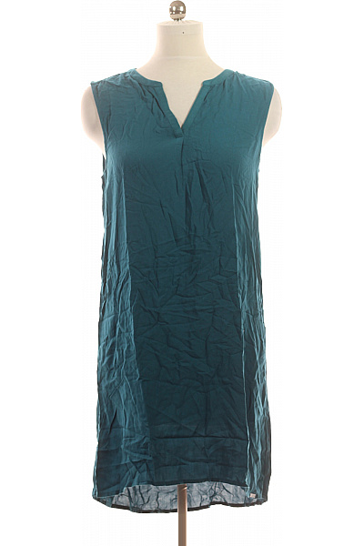 s.OLIVER Dámské šaty bez rukávů volnočasové zelené viskózové Velikost 38 | s.OLIVER | obrázek 2