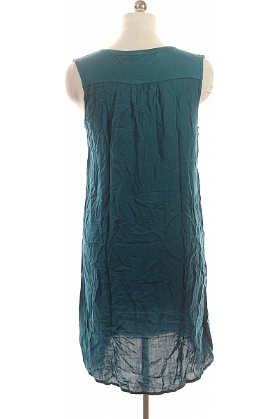 s.OLIVER Dámské šaty bez rukávů volnočasové zelené viskózové Velikost 38 | s.OLIVER | obrázek 3