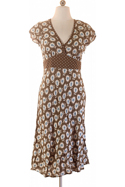 BODEN Hnědé květované šaty s krátkým rukávem a zavinovacím střihem Vel. 10 | BODEN | obrázek 2