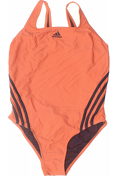 ADIDAS dámské jednodílné sportovní plavky oranžové pruhované Vel. 38 | ADIDAS | obrázek 2
