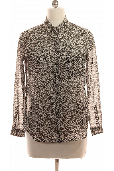 MANGO dámská košile s dlouhým rukávem leopardí vzorovaná průhledná Velikost EU M | MANGO | obrázek 2