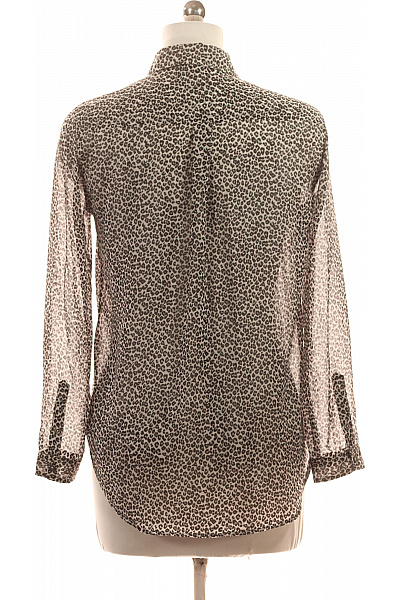 MANGO dámská košile s dlouhým rukávem leopardí vzorovaná průhledná Velikost EU M | MANGO | obrázek 3