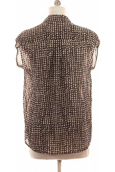 MANGO dámská košile bez rukávů puntíkovaná průhledná ležérní Vel. EU M | MANGO | obrázek 2