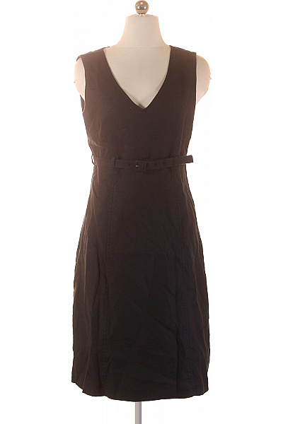 InWear Černé lněné šaty bez rukávů s páskem Velikost 38 | InWear | obrázek 2