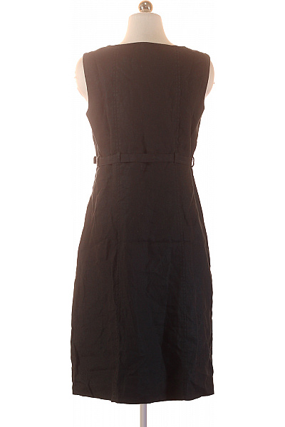 InWear Černé lněné šaty bez rukávů s páskem Velikost 38 | InWear | obrázek 3