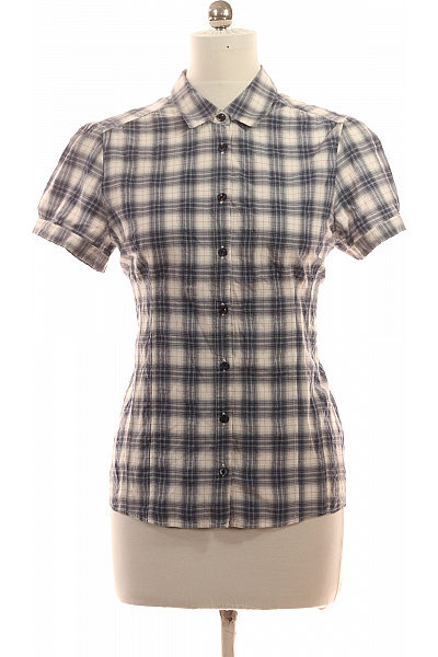 Next Dámská kostkovaná košile s krátkým rukávem slim fit Vel. EU L | Next | obrázek 2