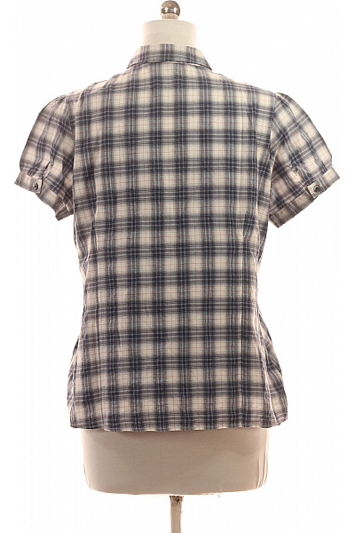Next Dámská kostkovaná košile s krátkým rukávem slim fit Vel. EU L | Next | obrázek 3