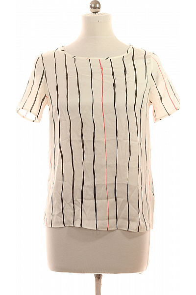 Next Dámská halenka s krátkým rukávem pruhovaná bílá Velikost EU 36 | Next | obrázek 2