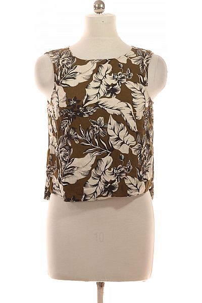 River Island Dámská halenka bez rukávů s květinovým potiskem khaki Vel. 40 | River Island | obrázek 2