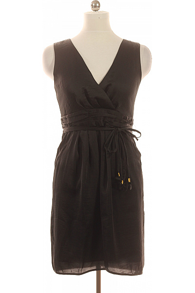 InWear Černé zavinovací šaty bez rukávů s páskem a kapsami Velikost 38 | InWear | obrázek 2